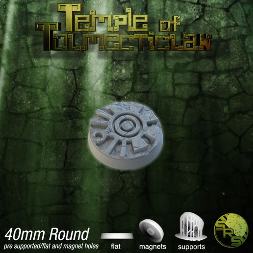 🟪 Aztec Bases・ 3D File for ・Cults