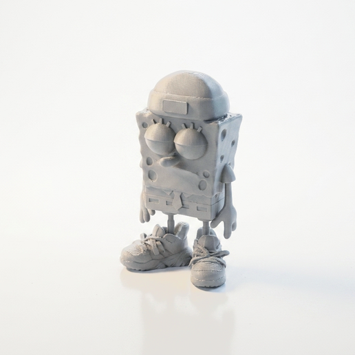 🆒 Cool SpongeBob Figurine Cartoon Character 3D Printable・Fichier STL ...