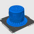 16.png Verzierte Torte STL - Silikonform Master Modell