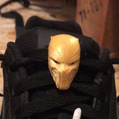 black-p3.jpg STL file Black Panther clip for shoes laces・3D print design to download