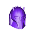 ArmorerHelmetcomplete.stl Mandalorian Armorer Helmet wearable and keychain