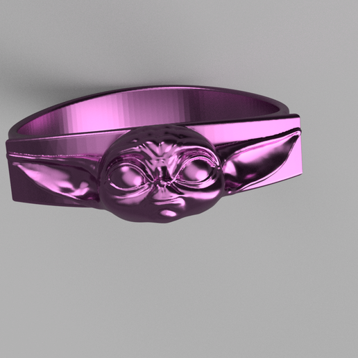 Baby Yoda Ring 3D model