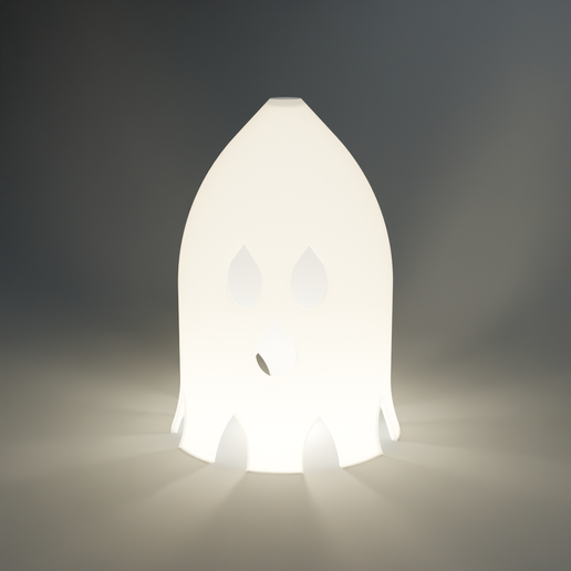 Ghost Lantern - Halloween LED Tealight Cover, Customizable (No Supports)