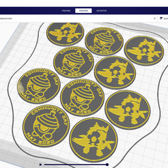 coins.png Fichier STL gratuit Pièce de la journée communautaire Pokemon Go #28 - Seedot・Design pour imprimante 3D à télécharger, 808Asher