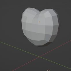 blender-low-poly-heart.jpg Fichier STL cœur de style low poly・Modèle à télécharger et à imprimer en 3D