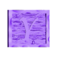 (Y) 1 Piece.stl Rustic Picture Frame Alphabet