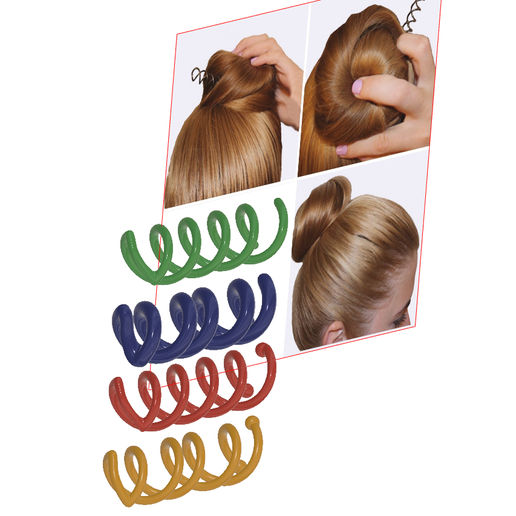 Female braid hair 02 v4-00.png Espiral Spin Screw Hair Pins Clip Twist Barrette WEDDING Accesorio para trenzar el cabello cabello en rollo accesorios para la chica del tocado herramienta de tejido fbh-02 3d print cnc