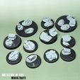 MINIATURES Wasteland base toppers set 2 - Kit de detallado de base sin soporte.