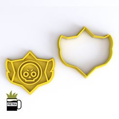 cults3.jpg MOULE À DÉCOUPER LE LOGO DE L'ÉTOILE DE LA BAGARRE POUR LES COUPEURS DE BISCUITS FONDANTS