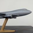 2.jpg Fichier STL gratuit Boeing 747 SP - 1:200・Modèle à télécharger et à imprimer en 3D