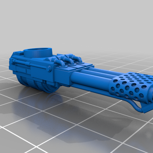 Inferno Cannon for Adeptus Titanicus Lucius Warhound 3D model