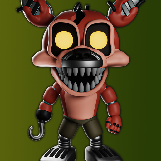 foxxy.png nightmare foxy - funko pop