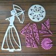 parts.jpg Lady with the umbrella. 3D quilling napkin holder.