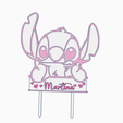 Stitch-5.png Stitch cake Topper Martina