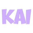 Kai Inlays.stl LED Name Lamp - Name Kai