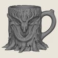 Deer-Head-Wooden-Stump-Mug-02.jpg Deer Head Wooden Stump Mug