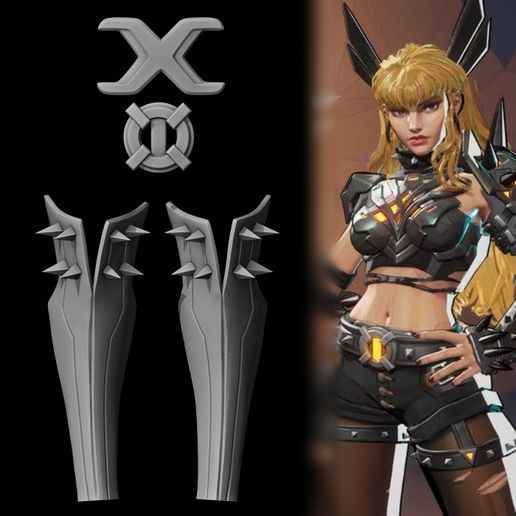 Magic-Magik-Marvel-rivals-cosplay-prop-1.jpg Magik - Marvel Rivals - Belt and Leg Armors - Cosplay
