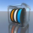 V3_03_clear.jpg 3D filament holder for M3D printer (multiple spools) in Parts