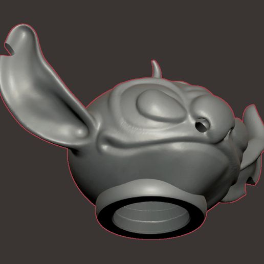 Download STL file Stitch Toothpaste Cap • 3D printable object ・ Cults