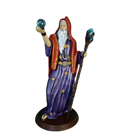Merlin wizard statue for 3D printing