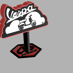 Sans-nom3.png Archivo STL Lámpara Vespa ( Piaggio)・Modelo imprimible en 3D para descargar