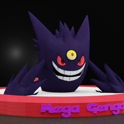 MEGA-GENGAR_1.jpg STL-Datei MEGA Gengar - Pokémon Akkurates Modell・Design für den 3D-Druck zum Herunterladen