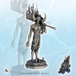 1-1.png STL file Bael infernal daemon (+ presupported version) (2) - Darkness Chaos Medieval Age Fantasy・3D printing model to download, Hartolia-Miniatures