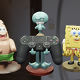 Render1.png CONTROLLER HOLDER / Joystick Holder Pack - SpongeBob SquarePants, Patrick Star and Squidward