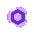 Interlocking hexagons 50widthx60height.stl Cubes hexagonaux à emboîtement