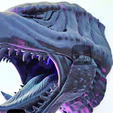 6.png Godzilla Head Wandhalterung für Controller und Headset / Keine Halterungen