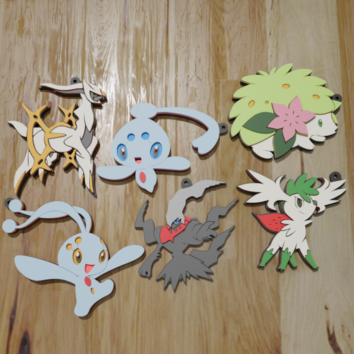POKÉMON 4G SINGULAR PACK, 6 KEYCHAINS / KEYCHAIN (STL AND 3MF)