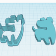 dog-cutter-1.png Cookie cutter, Polymer Clay Cutter Dog, Puppy, Doggy, Pup shape, Set 5PCS