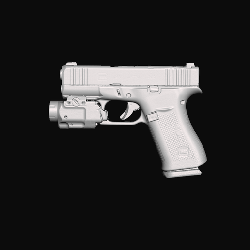 Glock 43X Streamlight TLR 8 HL-X Sub Real Size 3d Scan Gun Mold