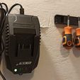 00.jpg Free STL file Parkside X20V Team Charger Wall Mount・3D printing model to download