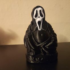 ghostfaces.jpeg STL file Ghostface Buddha Scream・3D print object to download