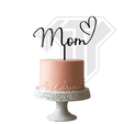 Topper Mom 06 mom heart.png Pack of Mother's day toppers for cakes
