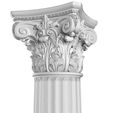 3ddd5.jpg Round classic column with flutes. Classical columns