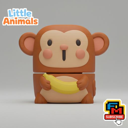 Flexi Monkey - Articulated 3D Printable Toy - No Supports 🐒