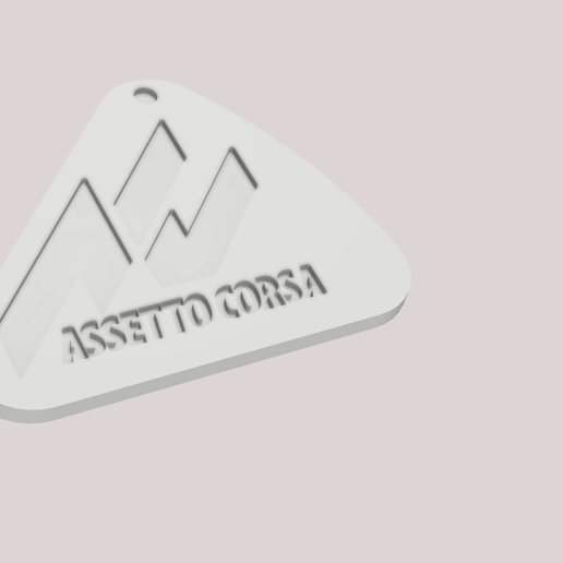 Assetto Corsa Keychain 3D model