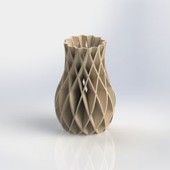 Vista-Isometrica-Render.jpg STL file Art Vase・Template to download and 3D print
