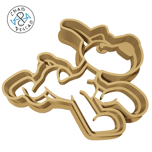 Loula - Pocoyo - Cookie Cutter - Fondant - 3D model önizlemesi