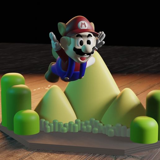 Download Stl File Super Mario Mapache • 3d Print Template ・ Cults