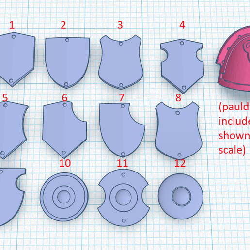 🛡️ Pauldron Tilt Shields・Free 3D File for 3D printing・Cults