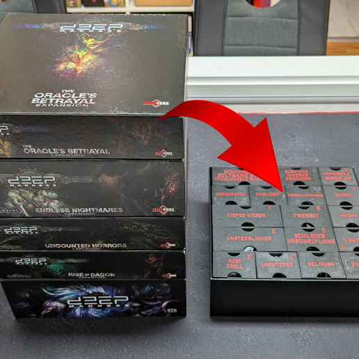 Deep Madness Monster Minis Insert  (english & german)