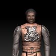 ScreenShot308.jpg Star Wars .stl LANDO CALRISSIAN (Skiff Guard Disguise) .3D action figure .OBJ Kenner style.