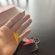 IMG_1811.png 3D file Keychain Paper plane // llavero Avion de papel・3D printable design to download