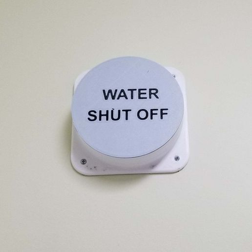 Water valve cutoff Cover - 3D model önizlemesi