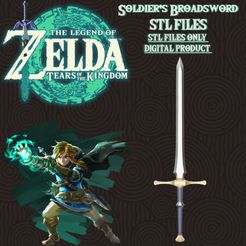 pre.jpg Fichier 3D Soldats Broadsword Zelda Tears of the Kingdom・Plan à imprimer en 3D à télécharger