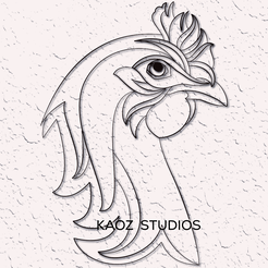 project_20240603_1439284-01.png realistic chicken wall art abstract rooster wall decor