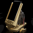 Preview03.png Star Wars Phone Holder - Darth Vader and Baby Yoda - 2 for 1 3D print model